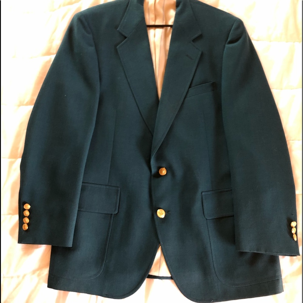 Dillards Dark Green Mens Sport Coat/Jacket